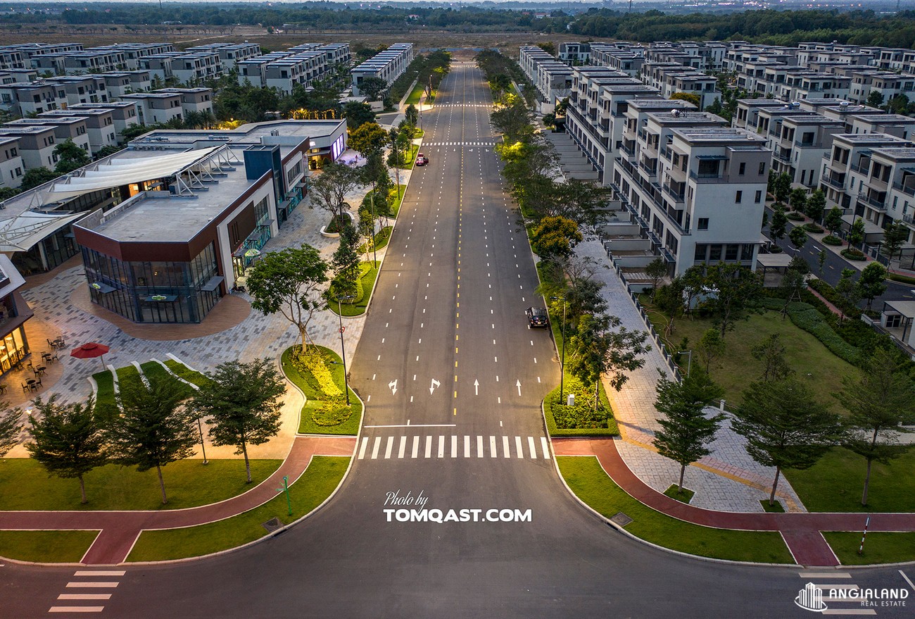 Phối cảnh tổng thể dự án Nhà Phố Biệt Thự Swan Park Nhơn Trạch Đường Đường số 7 chủ đầu tư CFLD