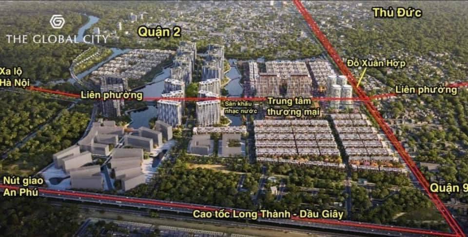 Vị trí dự án The Global City Quận 2 thành phố Thủ Đức