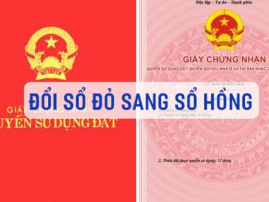 Chi phí chuyển từ sổ đỏ sang sổ hồng